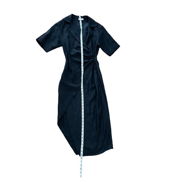 SANDRO Clarance Crossover Midi Dress - Excellent Pre-Owned, Black, 34 / 0 / XS - Picture 14 of 15